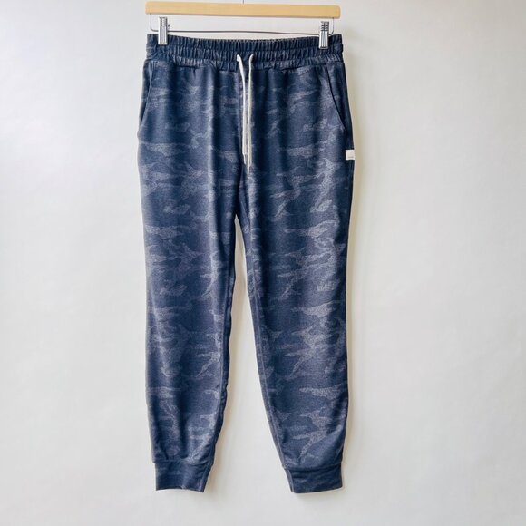 Vuori women performance joggers, blue camo, Size S B161 - Picture 1 of 9